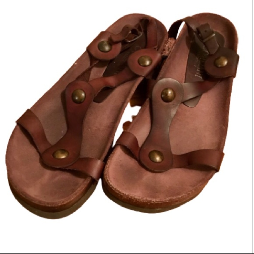 Cordani Brown Leather Sandals